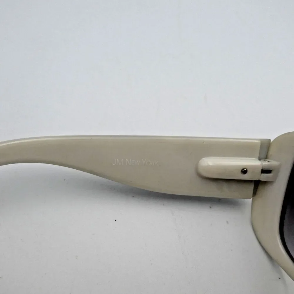 JM New York Reading Sun Glasses +3.50 Bifocal Black / White Hard & Soft Case
